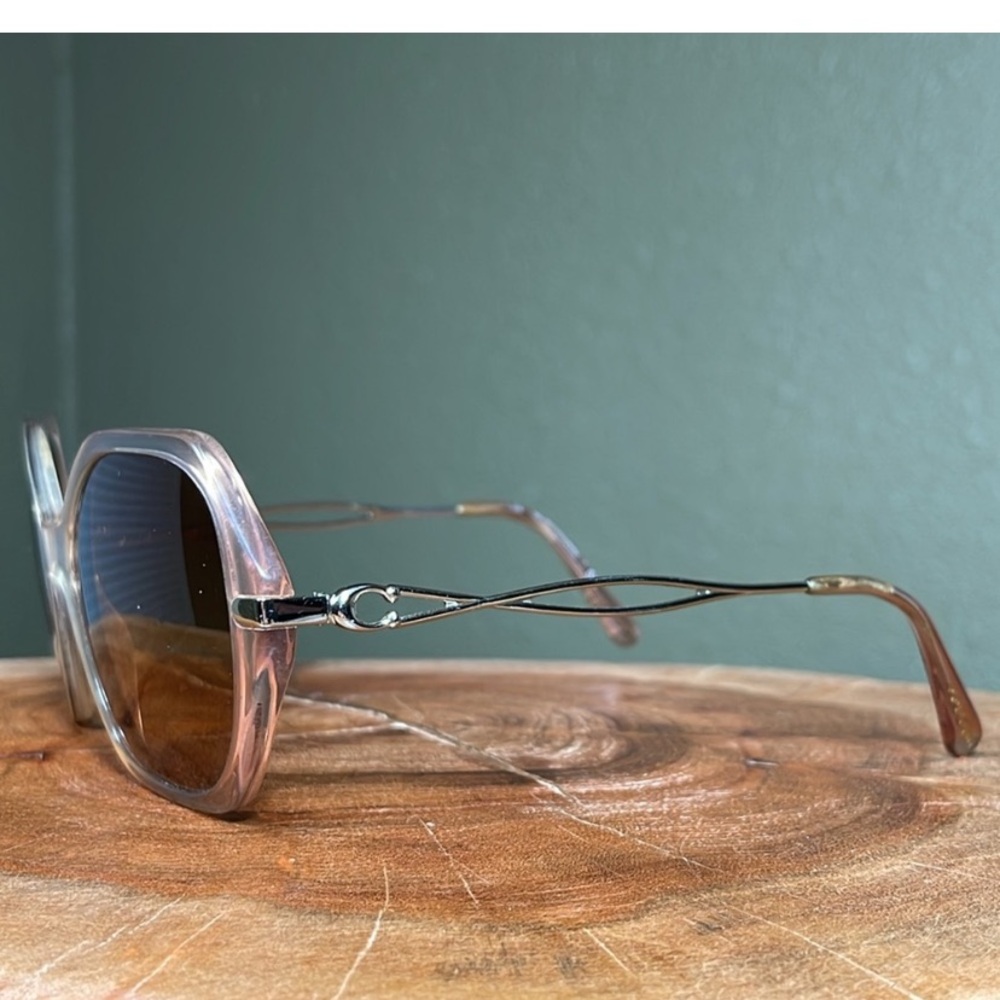 COACH HC8315 (C3445)Gradient Transparent Peach Sunglasses Frames Only RX Lenses - Picture 5 of 8